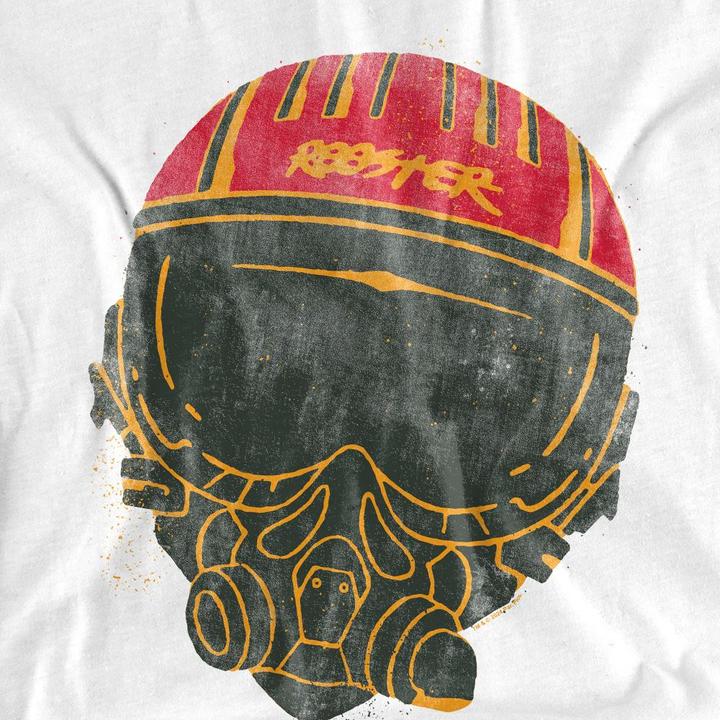 Actual product image Top Gun Unisex Adult Rooster Helmet T-Shirt (M)