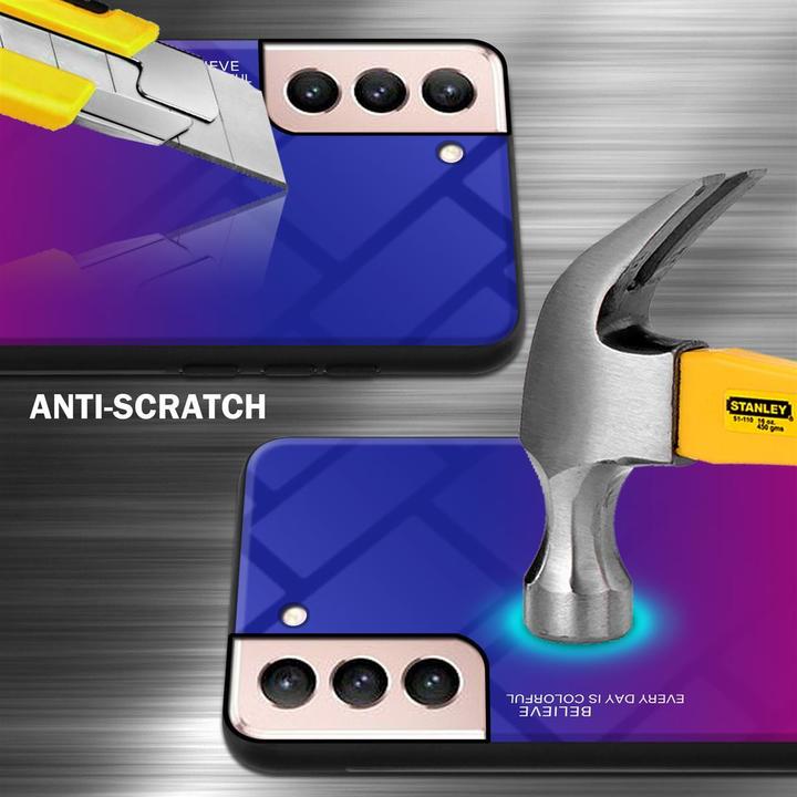 Actual product image Cadorabo TPU 2 colors glass cover (Samsung Galaxy S21 5G)