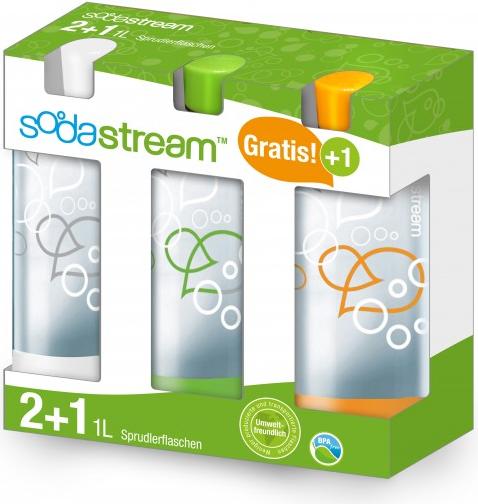 Produktbild SodaStream PET-Flaschen 2+1 Pack 1L
