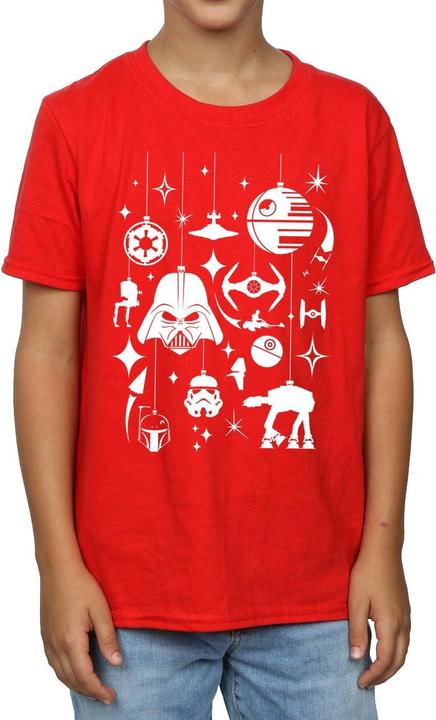 Actual product image Star Wars Boys Christmas Decorations T-Shirt (152, 158)