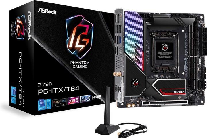 Image du produit AsRock Z790 Phantom Gaming-ITX/TB4 (LGA 1700, Intel Z790, Mini-ITX)