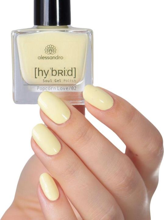 Produktbild Alessandro Hybrid Soul Gel Polish Popcorn Love (136 Popcorn Love, Gel-Effekt Nagellack)