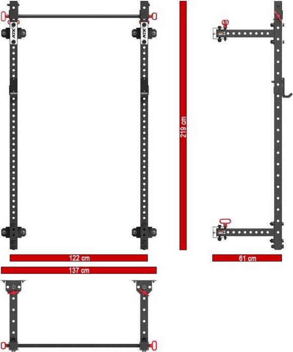 Produktbild ATX Fold Back Rack 750