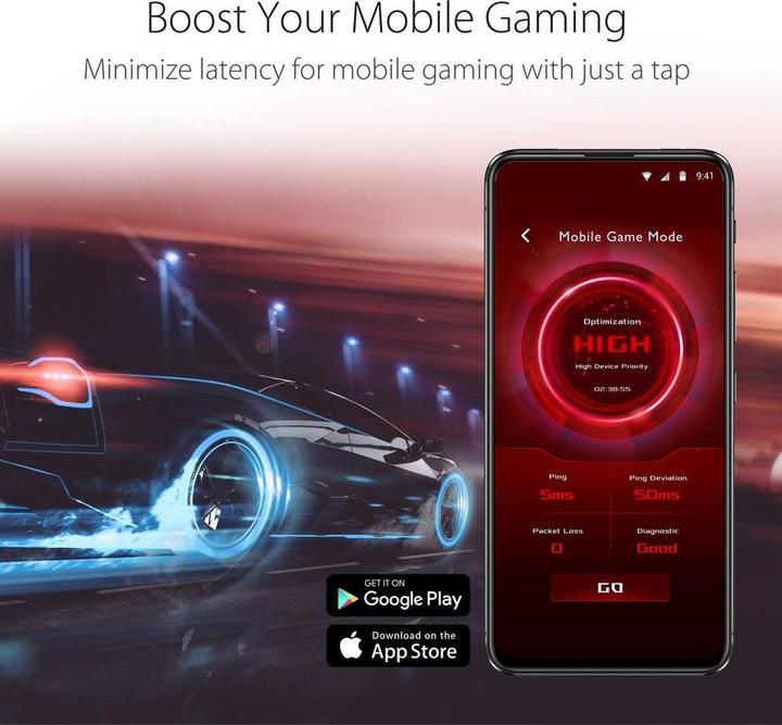 Actual product image ASUS RT-AX82U AX5400 WiFi 6 Gaming