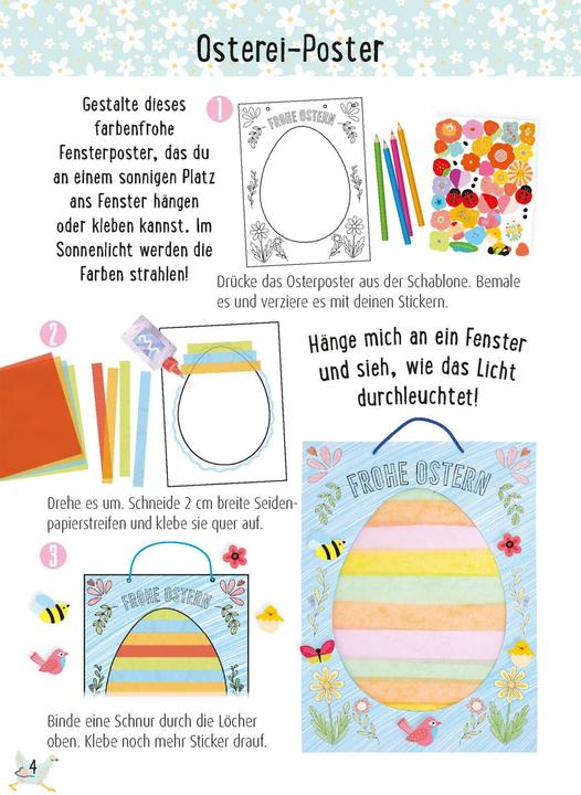Actual product image Craft kit for children: Creative craft kit: Easter