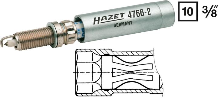 Image du produit HAZET Clé pour bougie d'allumage 4766-2