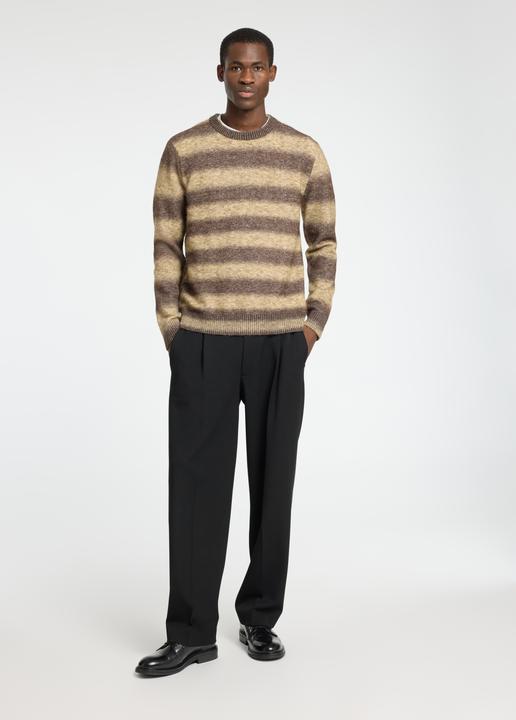 Produktbild Selected Homme Gestreifter Ombré Pullover mit Rundhalsausschnitt (XXL)