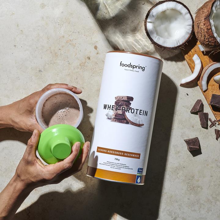 Actual product image Foodspring whey protein (Chocolate coconut, 1 pcs., 750 g)