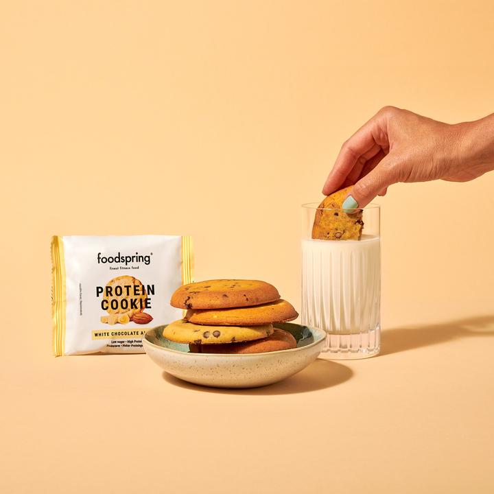 Image du produit Foodspring Cookie aux protéines (Chocolat blanc, 12 pcs, 600 g)