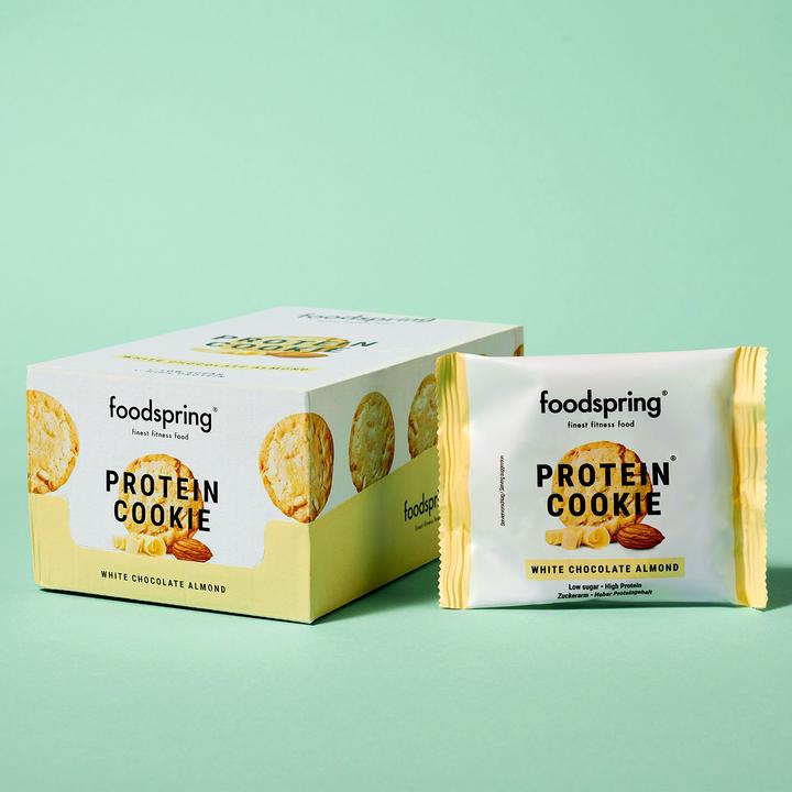 Image du produit Foodspring Cookie aux protéines (Chocolat blanc, 12 pcs, 600 g)