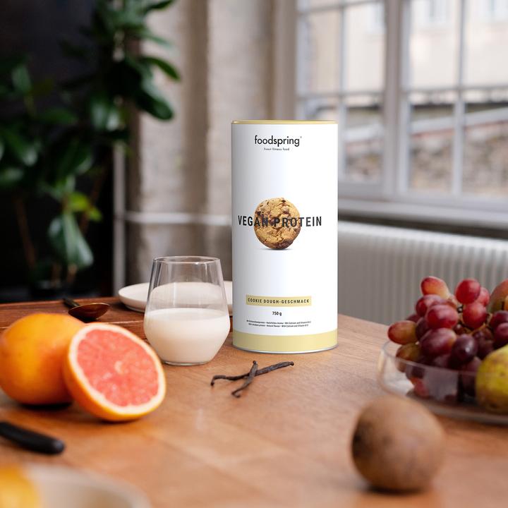 Actual product image Foodspring Vegan Protein (Cookie Dough, 1 pcs., 750 g)
