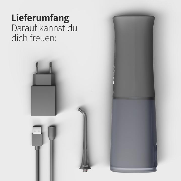 Produktbild Zahnheld Munddusche Aquadent Schwarz