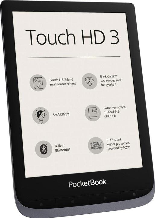 Produktbild PocketBook Touch HD3 (6", 16 GB, Metallic Grey)