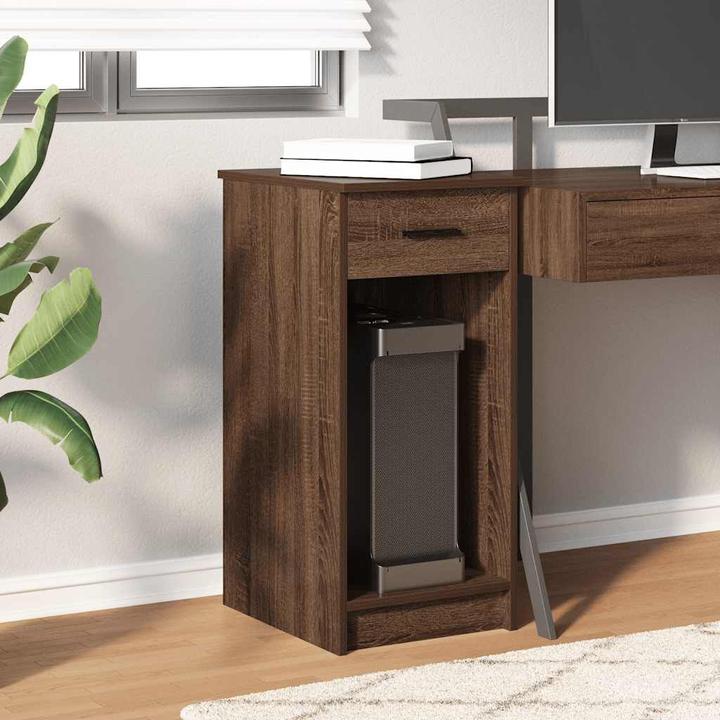 Produktbild VidaXL Computerschrank mit Schublade Braun Eichen-Optik 35x45x77 cm PC-Schrank (35 x 45 x 77 cm)