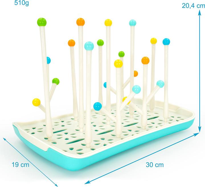 Actual product image Intirilife Drip Rack Drying Rack for Baby Bottles