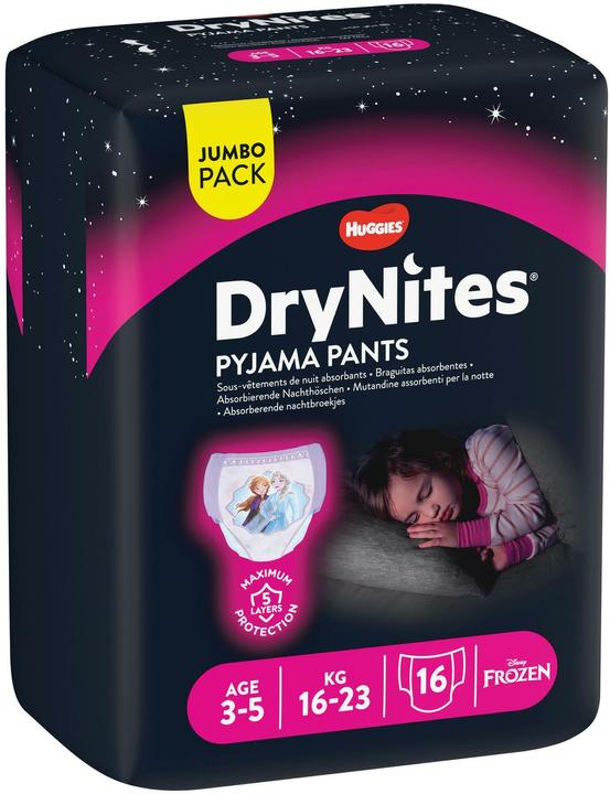 Actual product image Huggies dry nites (Size 3, Size 4, Size 5, Pack, 16 Piece)