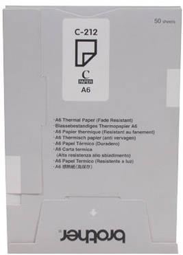 Image du produit Brother C-212S, Papier thermique autocopiant A6 / 10 x 30 feuilles (45 g/m², 10 x, 10 x 15 cm)
