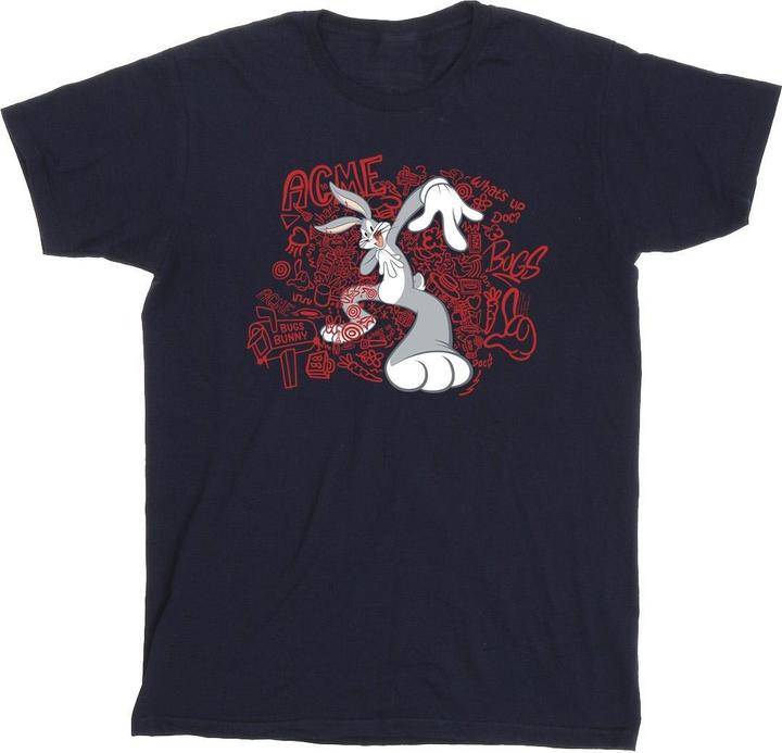 Immagine prodotto Looney Tunes ACME Doodles Bugs Bunny Maglietta Uomo (XXL)