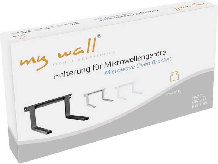 Produktbild myWall Mikrowellenhalterung Mikrowellen Halterung, ausziehbar: 385 570 mm, bis 35 kg
