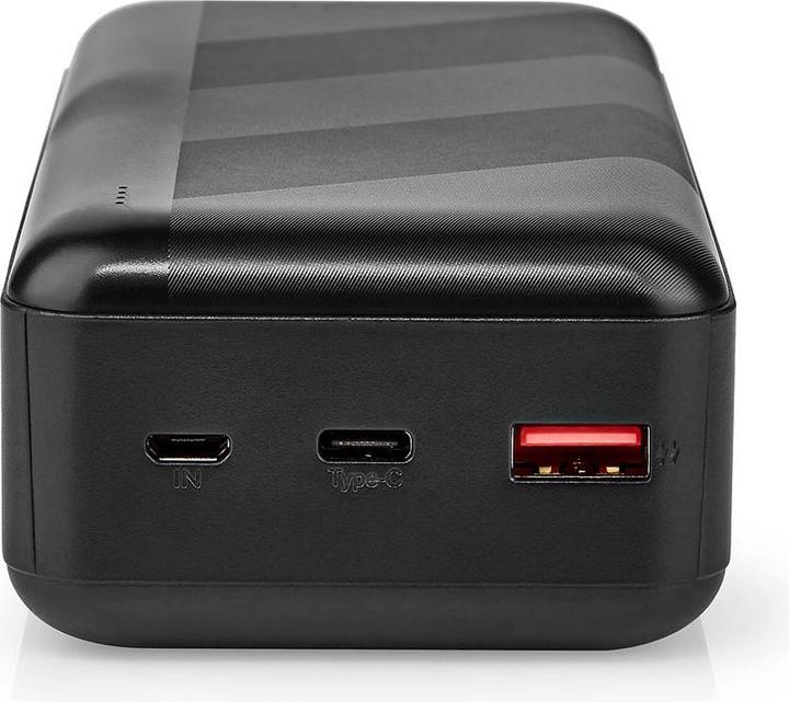 Produktbild Nedis powerbank | 32000 mAh | 2.4 / 3.0 / 3.25 A | Anzahl der Ausgänge: 2 | Ausgangsanschluss: 1x US (32000 mAh, 65 W, 65 Wh)