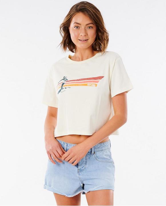 Actual product image Rip Curl T-Shirt GOLDEN STATE CROP TEE (M)