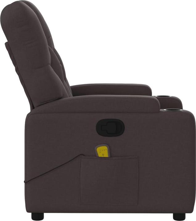 Produktbild VidaXL Massagesessel Fernsehsessel Relaxsessel Liegesessel Dunkelbraun Stoff