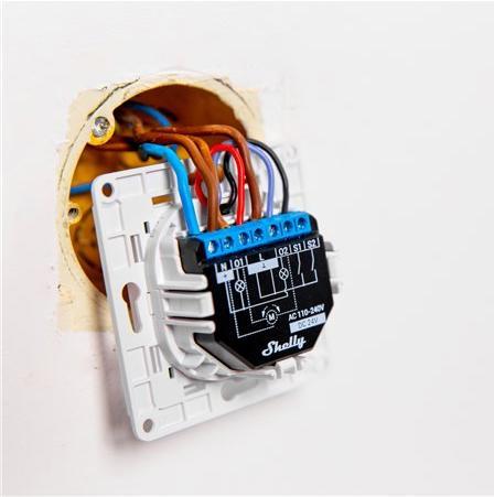 Actual product image Shelly Plus 2PM (Switch actuator)