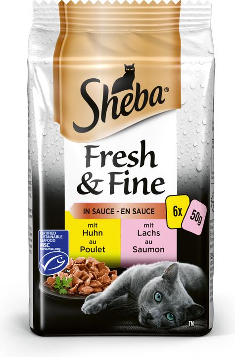Actual product image Sheba Fresh and Fine in Sauce (Adult, 6 pcs., 300 g)