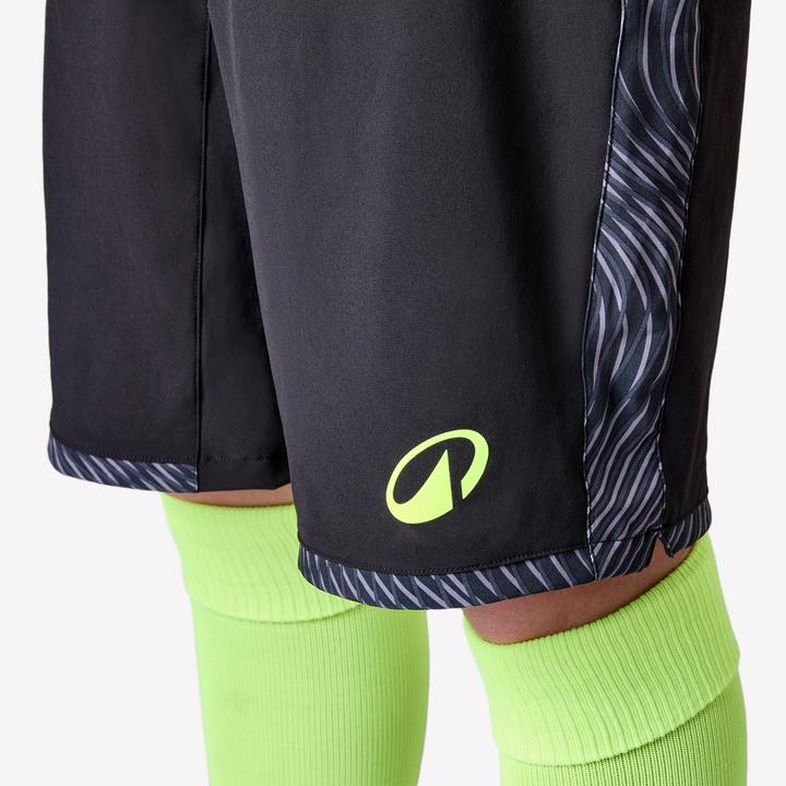 Produktbild Kipsta Damen/Herren Fussball Shorts - VIRALTO II Wavy schwarz/grau (XL)