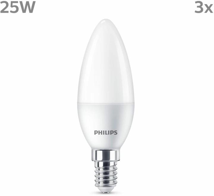 Produktbild Philips LED Lampe (E14, 2.80 W, 250 lm, 3 x, F)