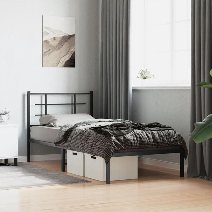 Image du produit VidaXL Cadre de lit avec tête de lit (90 x 200 cm)