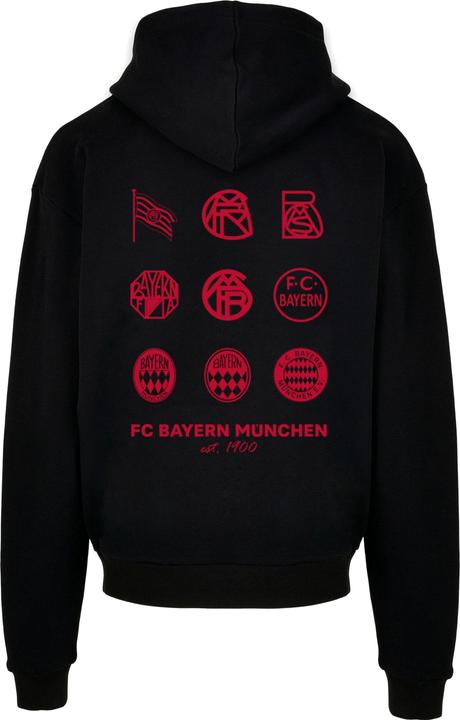 Immagine prodotto FC Bayern München Felpa con cappuccio ultra pesante Logo History Red - 112187 (M)