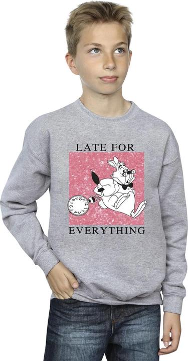 Actual product image Disney Boys Alice In Wonderland White Rabbit Sweatshirt (104)