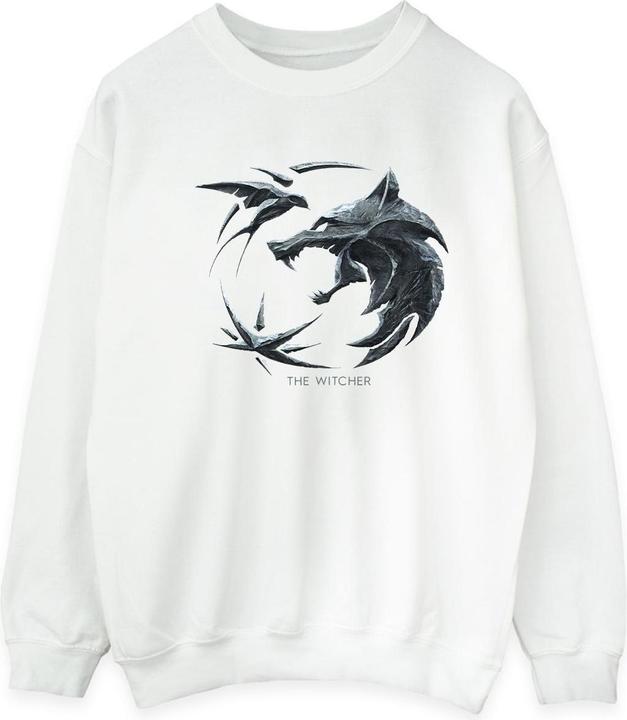 Immagine prodotto Netflix The Witcher Wolf Logo Felpa Uomo (XL)