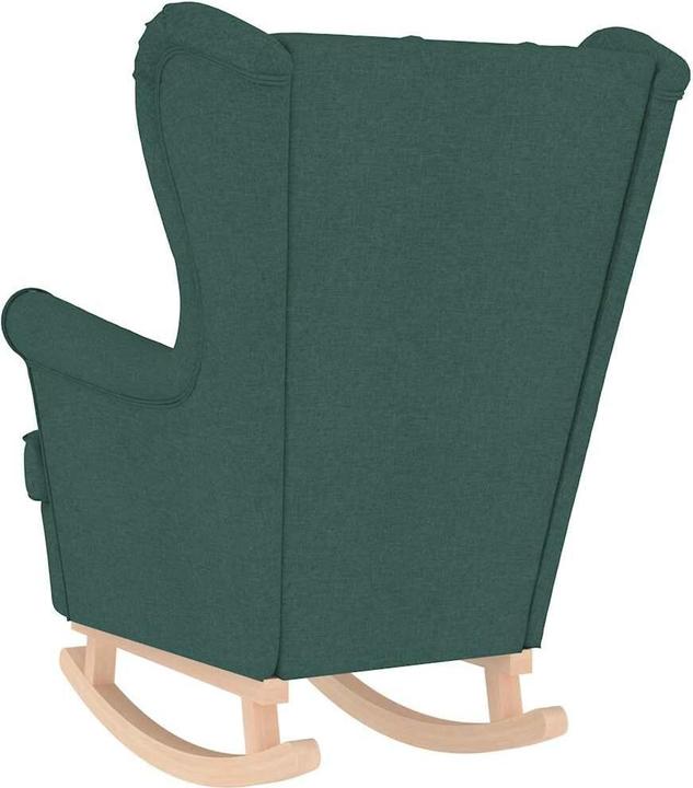 Productafbeelding VidaXL Schommel fauteuil Donkergroen 74x90x102 cm stof Relax fauteuil Lounge fauteuil