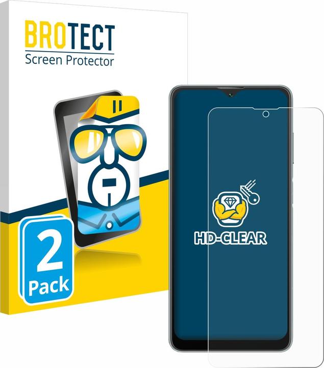 Produktbild BROTECT Schutzfolie Displayschutz Klar (2 Stück, Oppo A53)