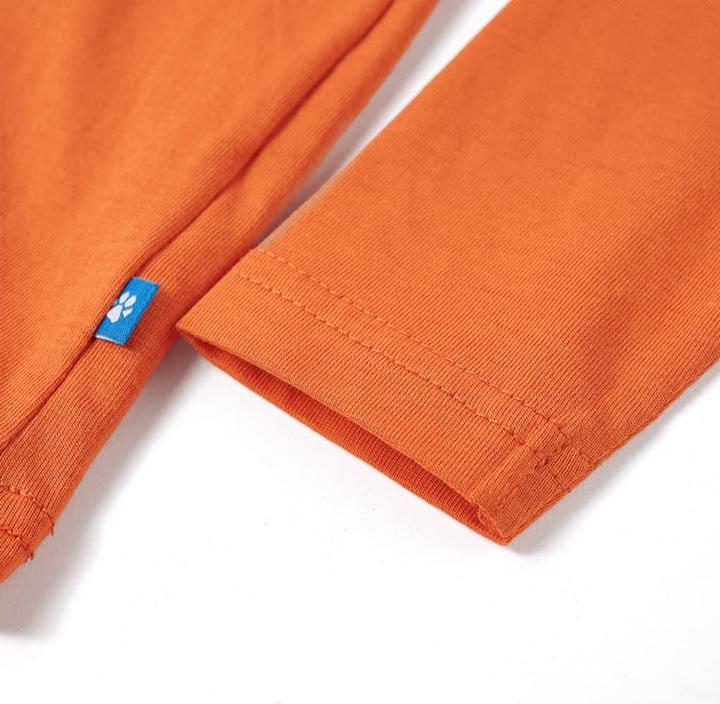 Produktbild VidaXL Kinder-Langarmshirt Dunkelorange 116,Material: 100 (116)