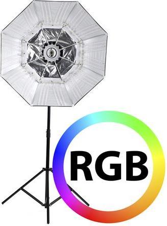 Actual product image Falcon Eyes RGB LED Lamp RX-782 with Foldable Softbox 100 cm