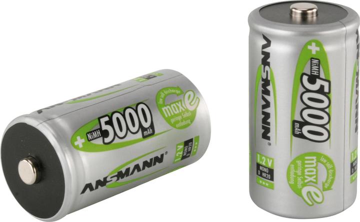 Produktbild Ansmann Mono D (2 Stk., D, 5000 mAh)
