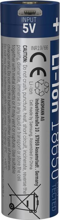 Produktbild Ansmann Li-Ion Akku 18650 (1 Stk., 18650, 3400 mAh)