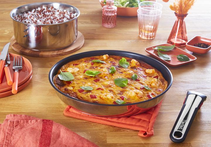 Actual product image Tefal Ingenio Preference On 13-piece set (24 cm, Pan set + pot set, Frying pan, Saucepan, Pot, Wok, Stainless steel)