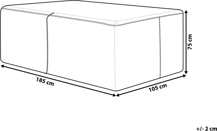 Produktbild Beliani Regenschutz für Gartenmöbel 185 x 105 x 75 cm CHUVA