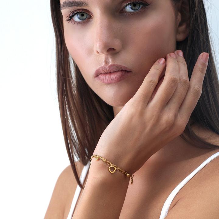 Produktbild Sensora Jewelry Heart Charm Armband (Edelstahl)