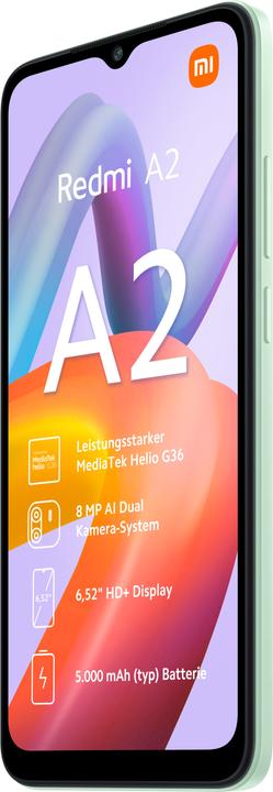 Actual product image Xiaomi Redmi A2 (32 GB, Light green, 6.52", Dual SIM, 8 Mpx, 4G)