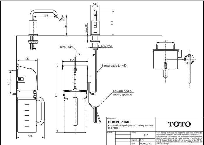 Image du produit TOTO Distributeur de savon automatique chromé à piles