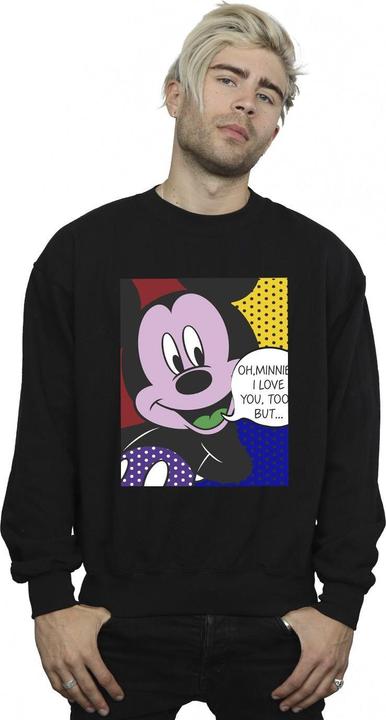Actual product image Disney Mens Mickey Mouse Oh Minnie Pop Art Sweatshirt (XL)