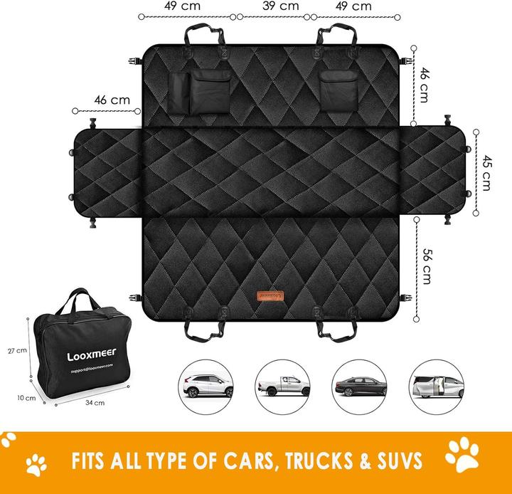 Image du produit Looxmeer Couverture de protection pour chiens (noir)