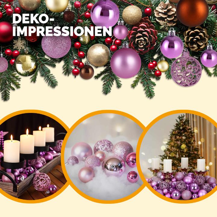 Image du produit Deuba Boules de sapin de Noël (100 -pièce)
