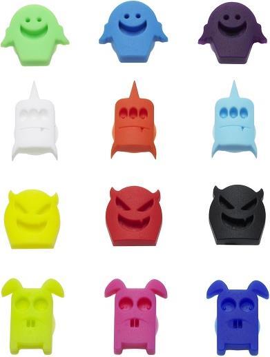 Image du produit Lurch Set de silicone pour marqueurs de verre, Happy Monster (Marqueurs de verre)
