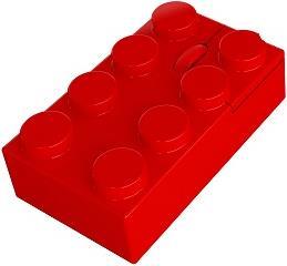 Produktbild Mustard Swag Brick Mouse Wireless, rot (Kabellos)